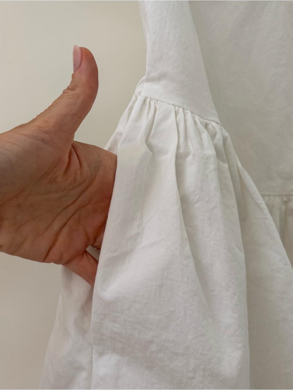 Zara Peter Pan collar poplin white mini dress 0881/314 Small - Picture 3 of 10